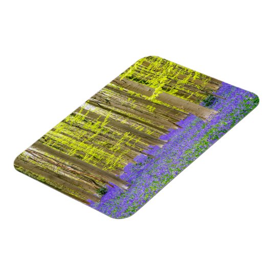 Lente in het blauw bos magneet (Linkerzijde)