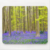 Lente in het blauw bos muismat (Voorkant)