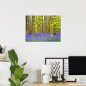 Lente in het blauw bos poster (Thuiskantoor)