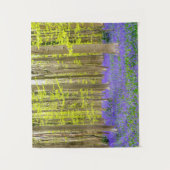 Lente in het blauw bos wandkleed (Voorkant)