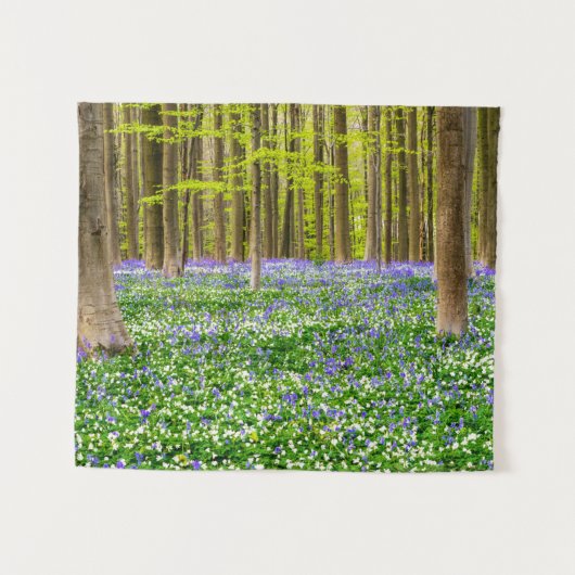 Lente in het Blauwe Woud Wandkleed (Voorkant (horizontaal))