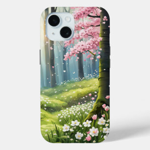 Lente in het bos iPhone 15 case