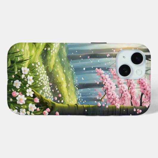 Lente in het bos Case-Mate iPhone case (Achterkant (horizontaal))