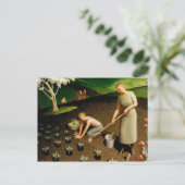 Lente in het land, 1941 door Grant Wood Briefkaart (Staand voorkant)
