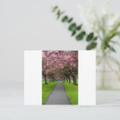 Lente in het park briefkaart (Staand voorkant)