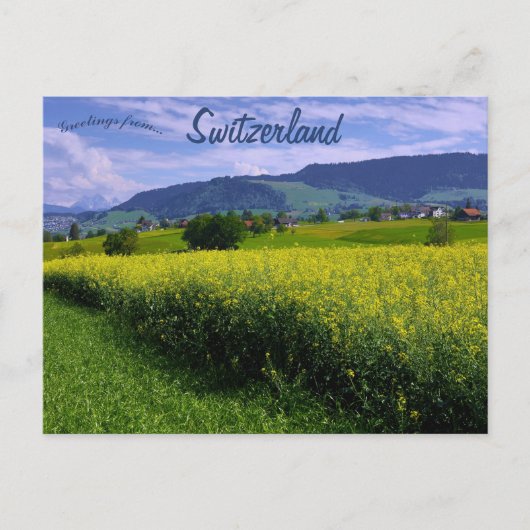 Lente in Hirzel Zwitserland Briefkaart (Voorkant)