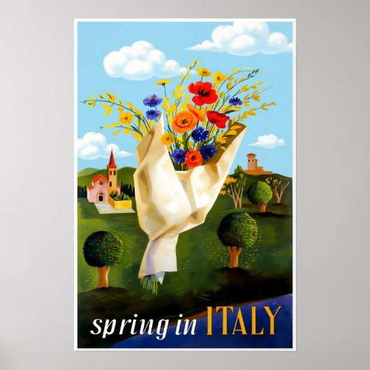 Lente in Italië poster (Voorkant)