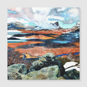 Lente in Lapland, kunstschilderij