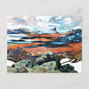 Lente in Lapland, kunstschilderij Briefkaart