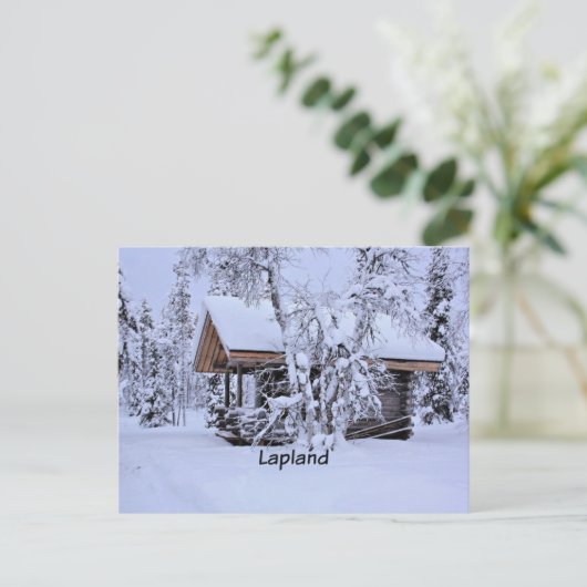 Lente in Lapland, schilderij in fijnere stijl, Briefkaart (Staand voorkant)