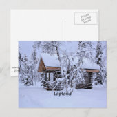 Lente in Lapland, schilderij in fijnere stijl, Briefkaart (Voorkant / Achterkant)