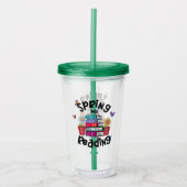 Lente in lezen acryl drinkbeker (Voorkant)