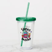 Lente in lezen acryl drinkbeker (Achterkant)