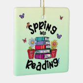 Lente in lezen keramisch ornament (Rechts)