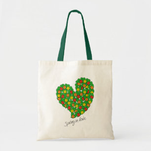 Lente in liefdeskleurige Tulpen (rood, geel, oranj Tote Bag