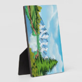 Lente in natuur kunst fotoplaat (Zijkant)