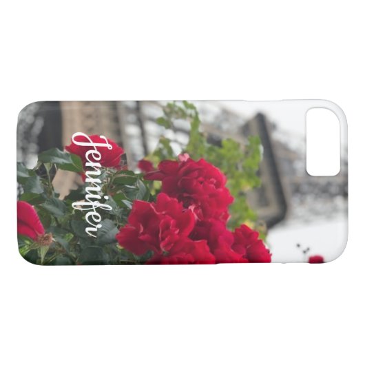 Lente in Parijs bloemen Eiffeltoren Case-Mate iPhone Case (Achterkant (Horizontaal))