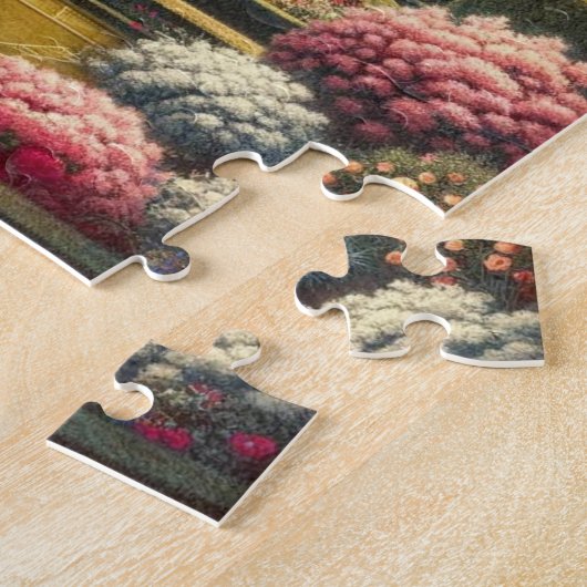 Lente in Parijs Frankrijk Eiffeltoren Poster-stijl Legpuzzel (Zijkant)