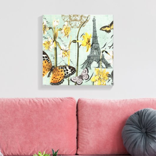  lente in Parijs gespannen canvas (Insitu (Woonkamer))