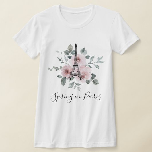 Lente in Parijs - Meisjesreis op maat T-shirt (Laagn)