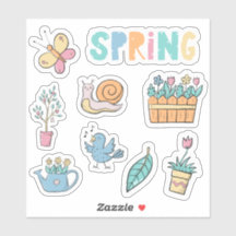 Lente in regenboog Bloemen en Tuinset van 9