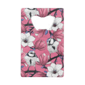 Lente in roze creditkaart flessenopener (Achterkant)