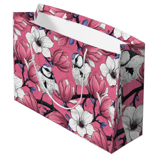 Lente in roze groot cadeauzakje (Achterkant Gekanteld)