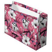 Lente in roze groot cadeauzakje (Voorkant Gekanteld)