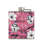 Lente in roze heupfles (Achterkant)