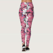 Lente in roze leggings (Achterkant)