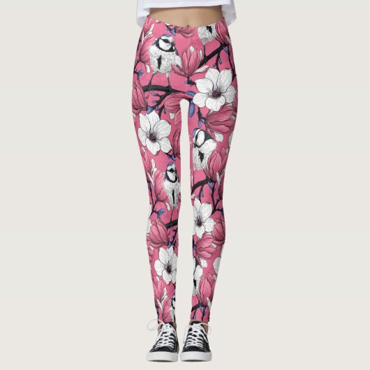 Lente in roze leggings (Voorkant)