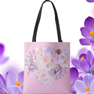 Lente in roze & lila bloei  tote bag