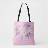 Lente in roze & lila bloei tote bag (Voorkant)