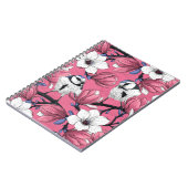 Lente in roze notitieboek (Linkerzijde)