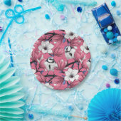 Lente in roze papieren bordje (Feest)
