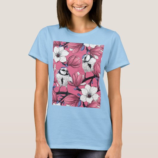 Lente in roze t-shirt (Voorkant)