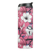 Lente in roze thermosbeker (Gedraaid links)