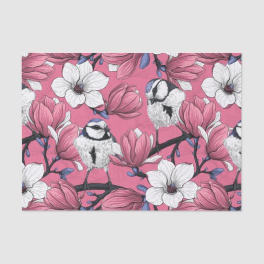 Lente in roze tissuepapier (Voorkant)