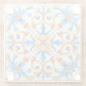 Lente in Sardinië Glazen Onderzetter (Achterkant)