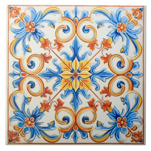 Lente in Sardinië Tegeltje (Voorkant)