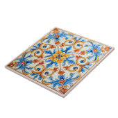 Lente in Sardinië Tegeltje (Zijkant)