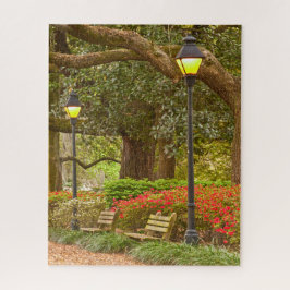 Lente in Savannah, GA, Forsyth Park, Fotografie Legpuzzel