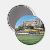 Lente in Tamworth Castle bloemen Magneet (Voorkant / Achterkant)