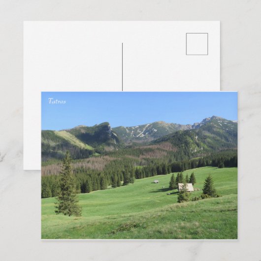 Lente in Tatras Briefkaart (Voorkant / Achterkant)