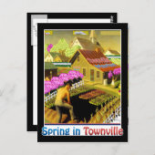 Lente in Townville Briefkaart (Voorkant / Achterkant)