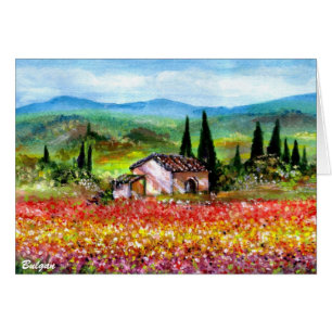 LENTE IN TUSCAAN LANDSCHAP