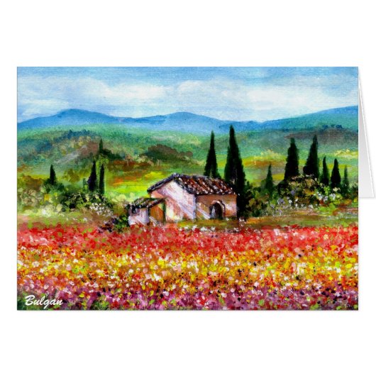LENTE IN TUSCAAN LANDSCHAP (Voorkant Horizontaal)