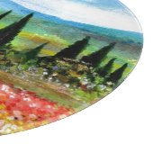 LENTE IN TUSCAAN LANDSCHAP Bloemvelden Snijplank (Hoek)