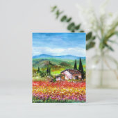 LENTE IN TUSCANIE BRIEFKAART (Staand voorkant)
