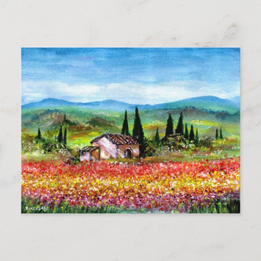 LENTE IN TUSCANIE BRIEFKAART (Voorkant)